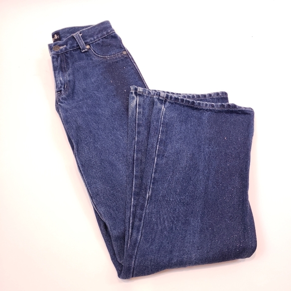 Vintage Y2K D.E.I Glitter Wide Leg Jeans - Picture 5 of 15